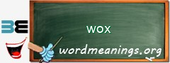 WordMeaning blackboard for wox